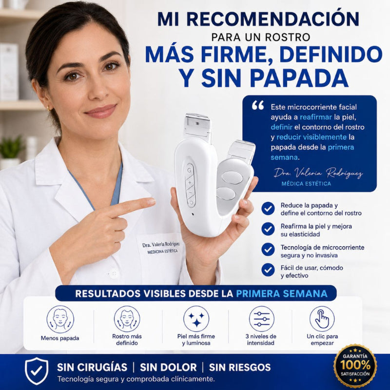 Reductor de Papada EMS. Define tu rostro sin cirugía.