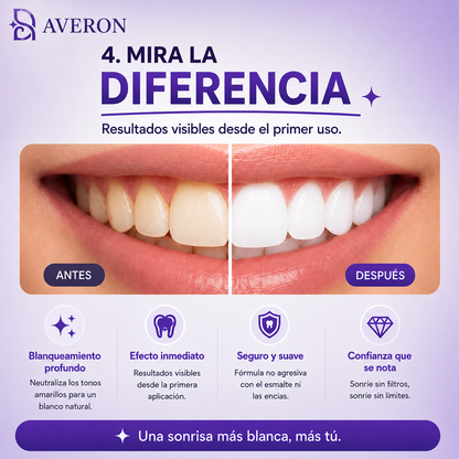 Tiras violetas Blanqueadoras, Sonrisa blanca en minutos.