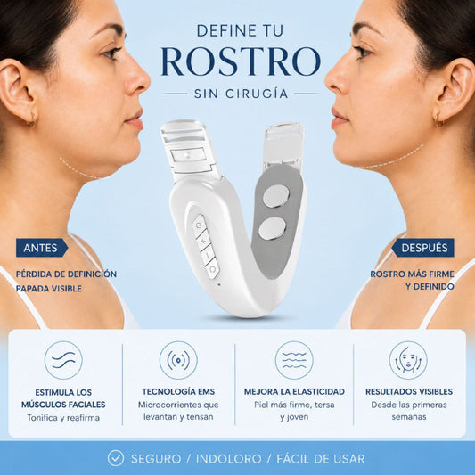 Reductor de Papada EMS. Define tu rostro sin cirugía.