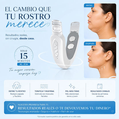 Reductor de Papada EMS. Define tu rostro sin cirugía.